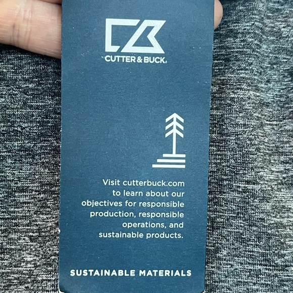 NWT Women's Cutter & Buck Adapt Eco Hooded Performance Pullover Sz M Thumb Holes - Picture 10 of 16